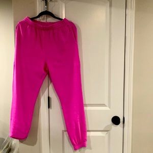 PINK by VS Bright Pink Sweatpants